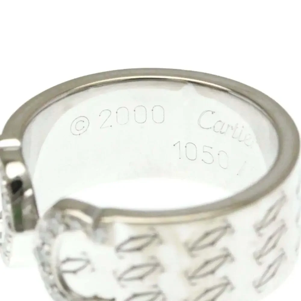 CARTIER 18k Silver Diamond Ring